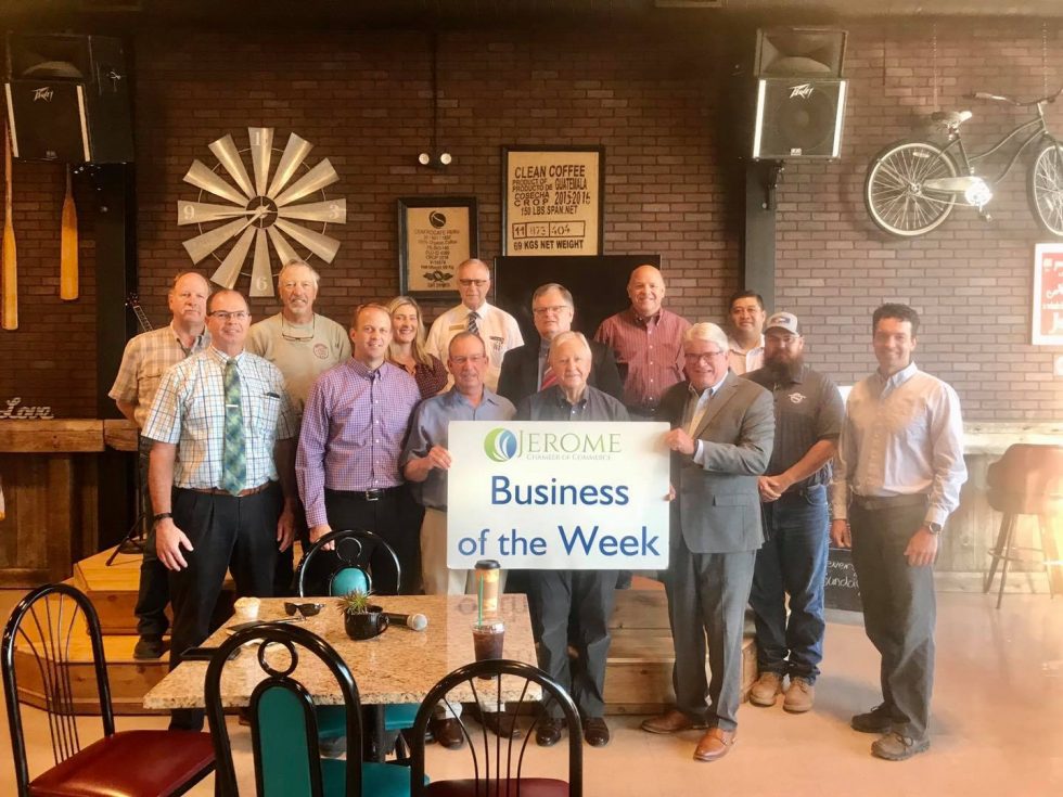 Jerome 20/20 Group posing for Business of the week