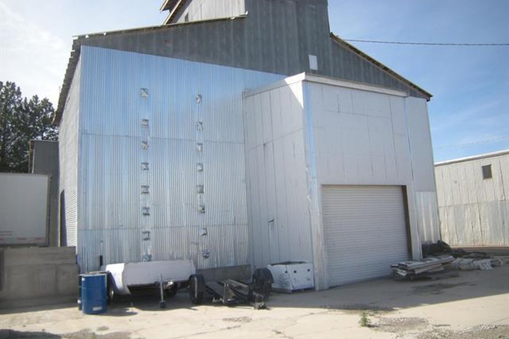 Back of Grain Elevator in Hazelton, Idaho