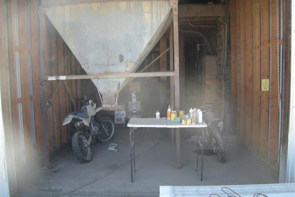 Interior of Grain Elevator in Hazelton, Idaho