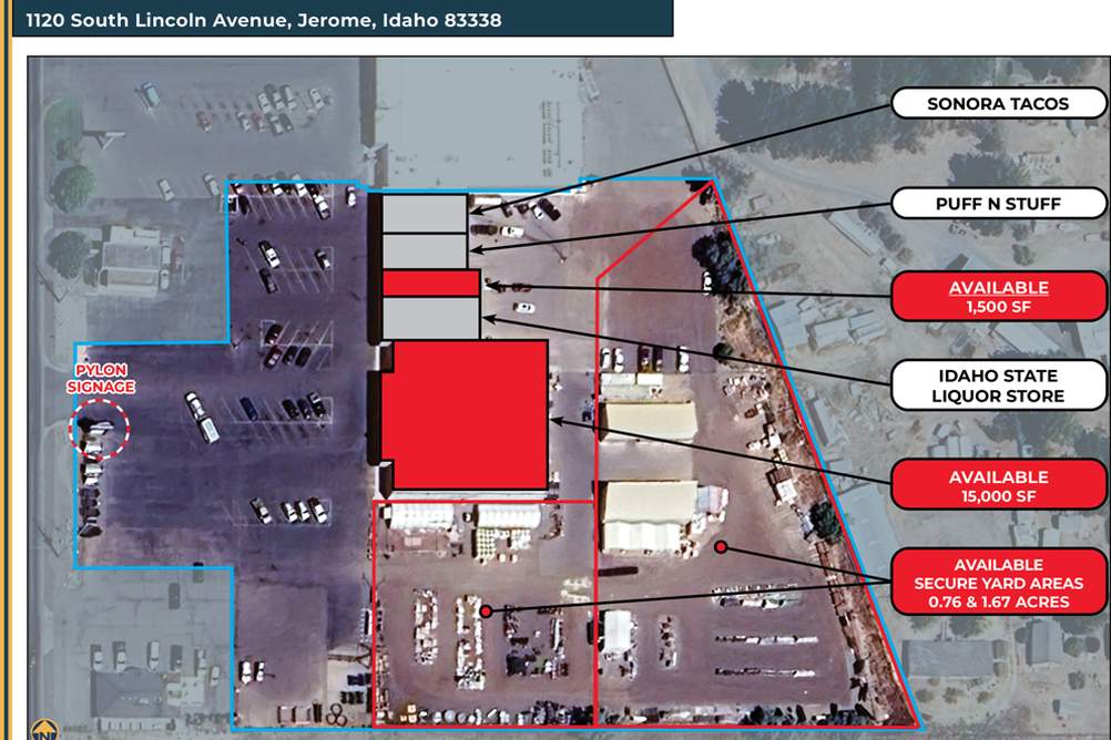 Aerial View of Lincoln Plaza with Labels