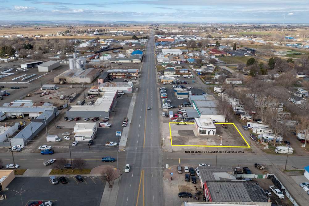 Aerial View of  300 W Main in Jerome, ID
