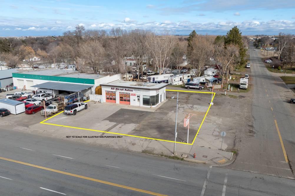 Aerial View of  300 W Main in Jerome, ID