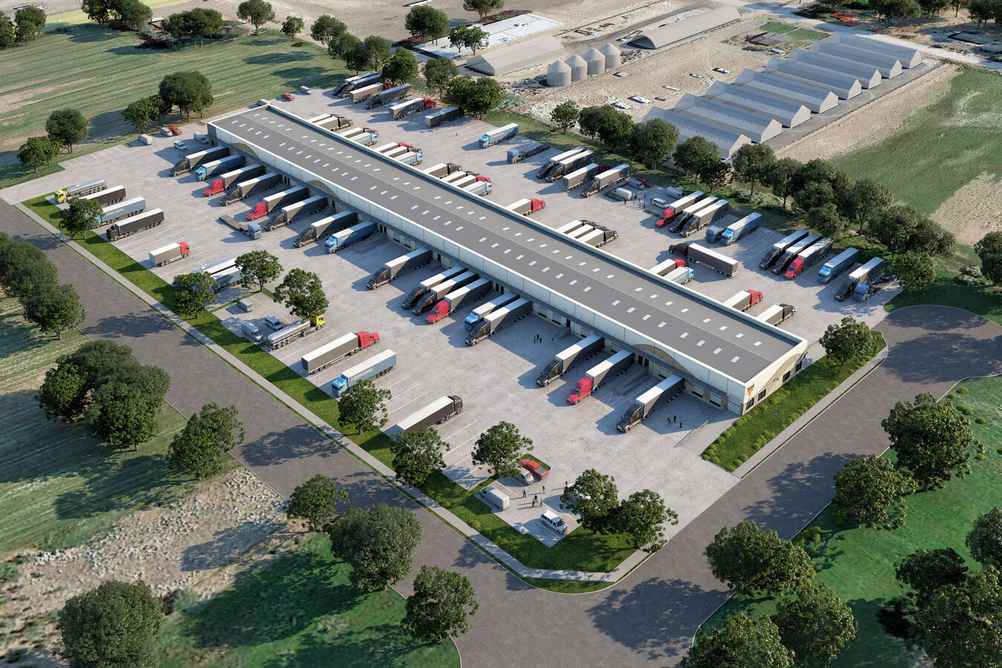 Aerial View of Stockyard Crossdock in Jerome, ID