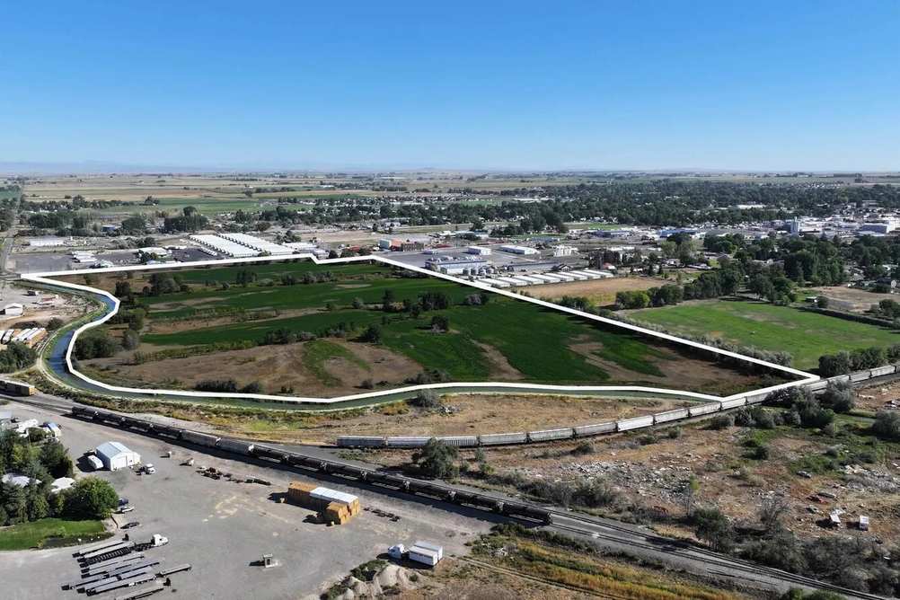 Aerial View of Stockyard in Jerome, ID