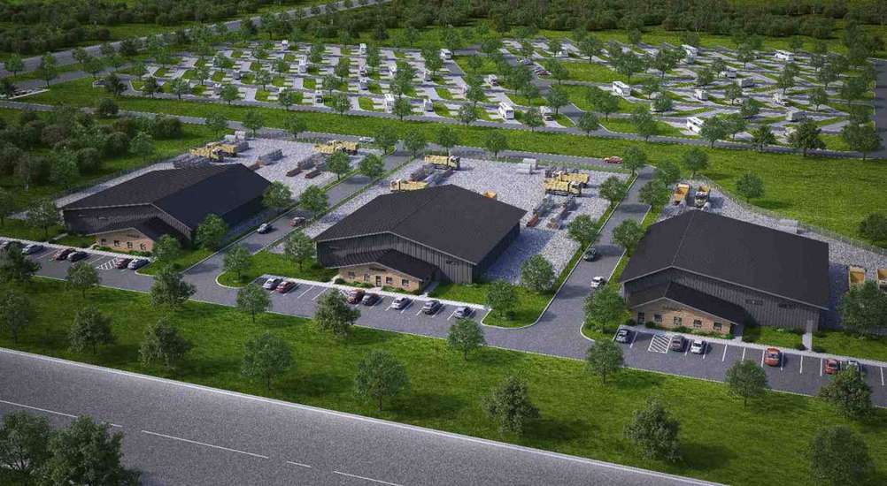 Concept Drawing of Elk Ridge Business Park in Jerome, Idaho