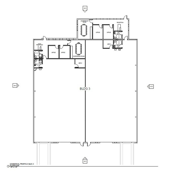 Schematics for Building 3 in Elk Ridge Business Park in Jerome, Idaho
